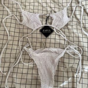 Zaful white bikini